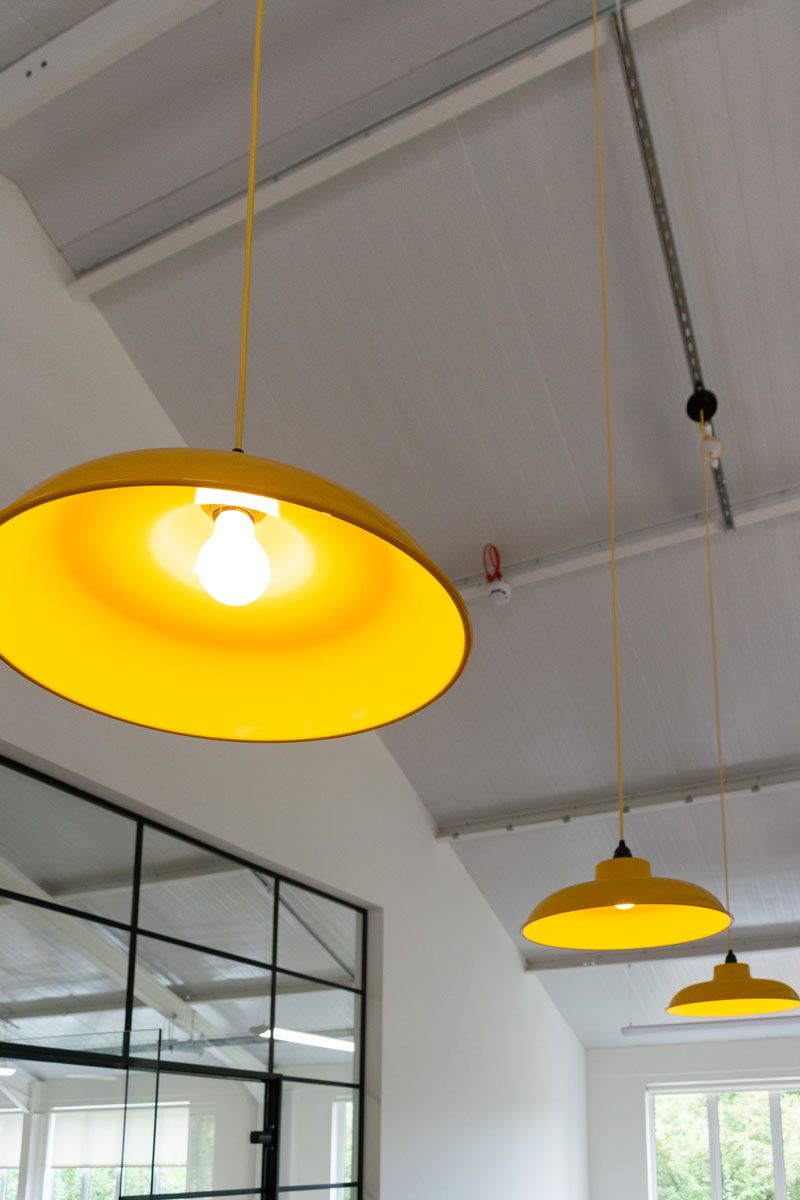 yellow-industrial-style-pendant-lights